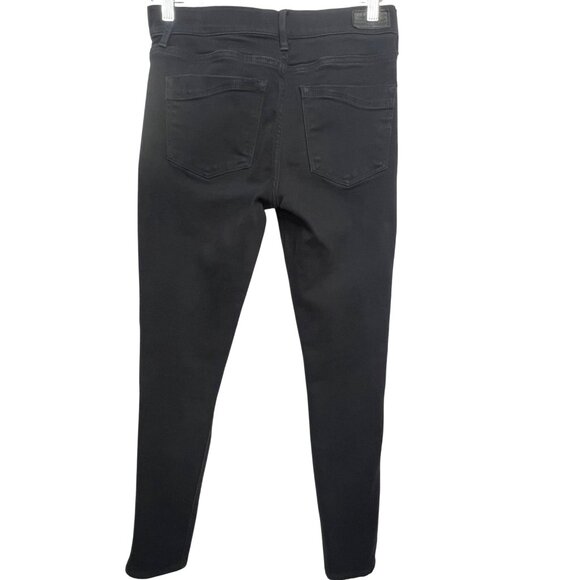 Express Women's Mid-Rise Black Jeans Ankle Legging Stretch 5 Pocket Size 4 - Picture 2 of 15